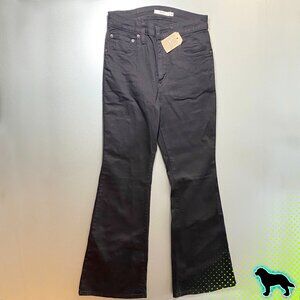 NEW NWT Levi's 726 Flare Black Pants Size 30 1% Elastane Mid Rise